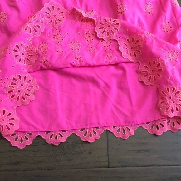 Lilly Pulitzer Lillyanne Flutter Sleeve dress Aura pink days bloom eyelet 6 New - Picture 6 of 11
